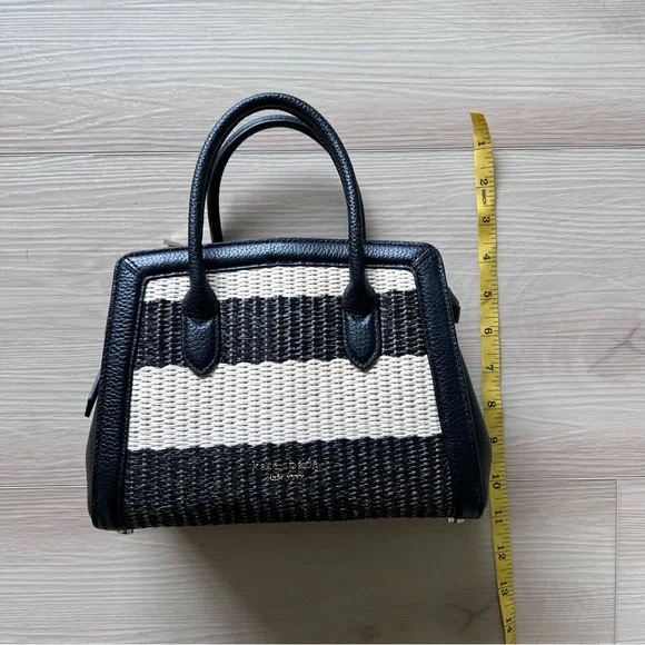 Kate Spade Knott Striped Straw Satchel - Picture 8 of 8